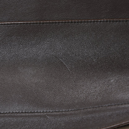 Celine Drummed Calfskin Suede Medium Trapeze Souris 7 of 22