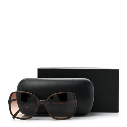 Chanel Acetate Metal Lambskin Chain Square Sunglasses 5210-Q Brown 8 of 8