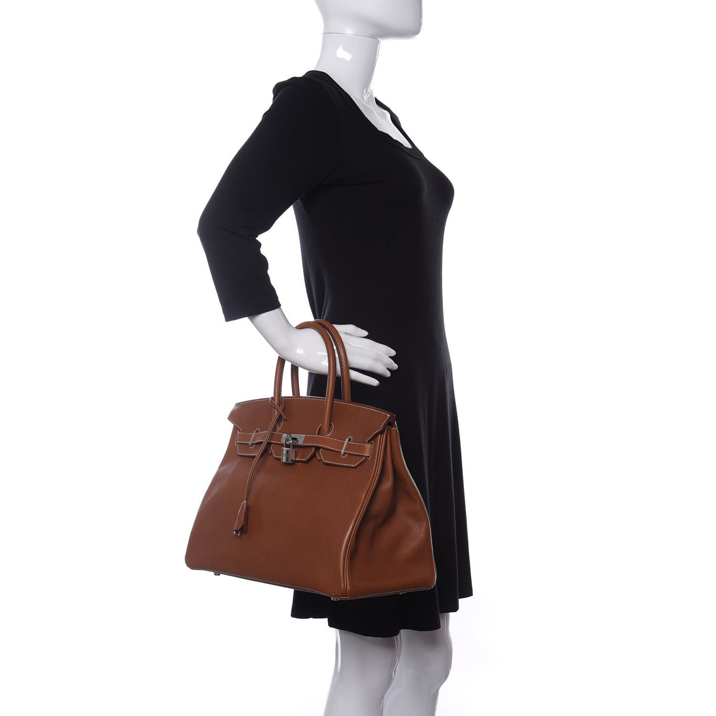Natural Barenia Faubourg Birkin 35 Fauve