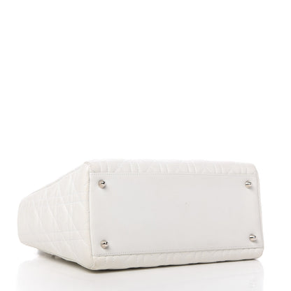 Christian Dior Lambskin Cannage Medium Lady Dior White 4 of 11