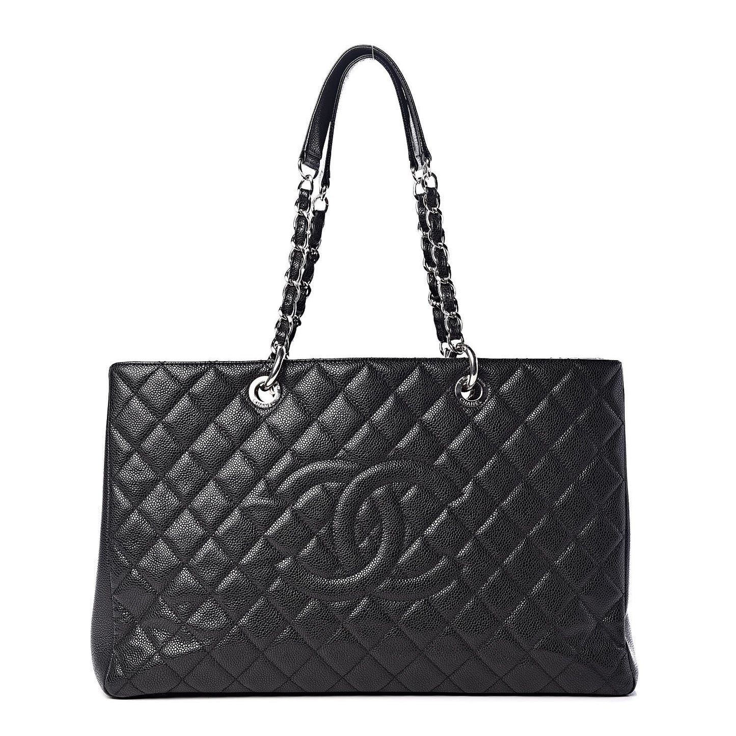 Caviar Quilted XL Grand Shopping Tote GST Black