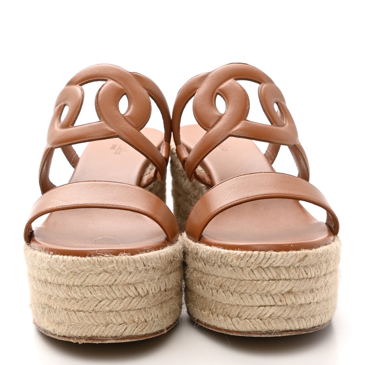 Nappa Ithea Espadrille Wedge Sandals 39 Naturel