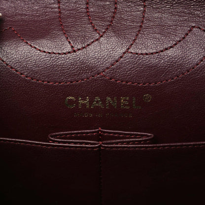 Chanel Lizard Chevron Medium Boy Flap Black White 8 of 9