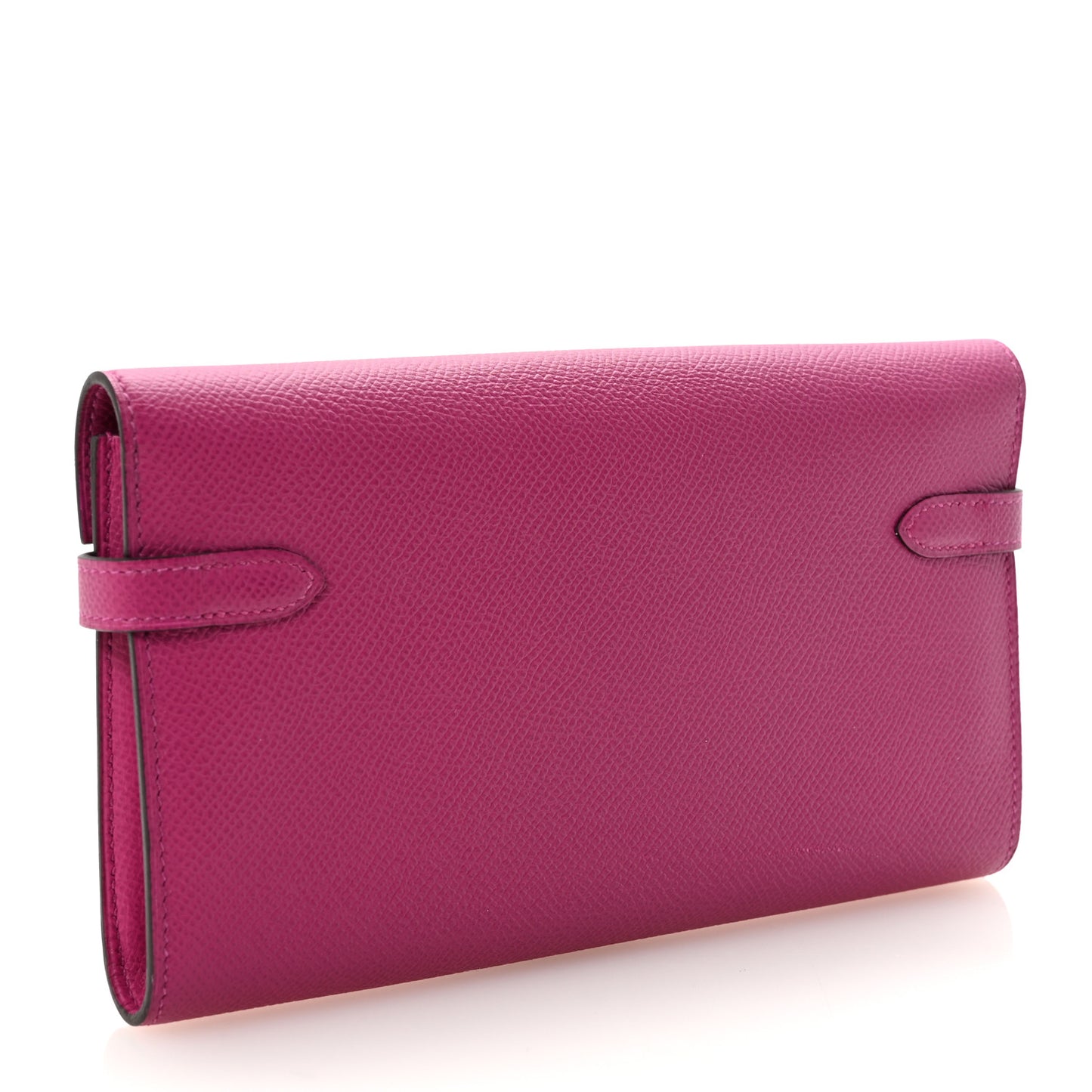 Epsom Kelly Longue Wallet Rose Pourpre