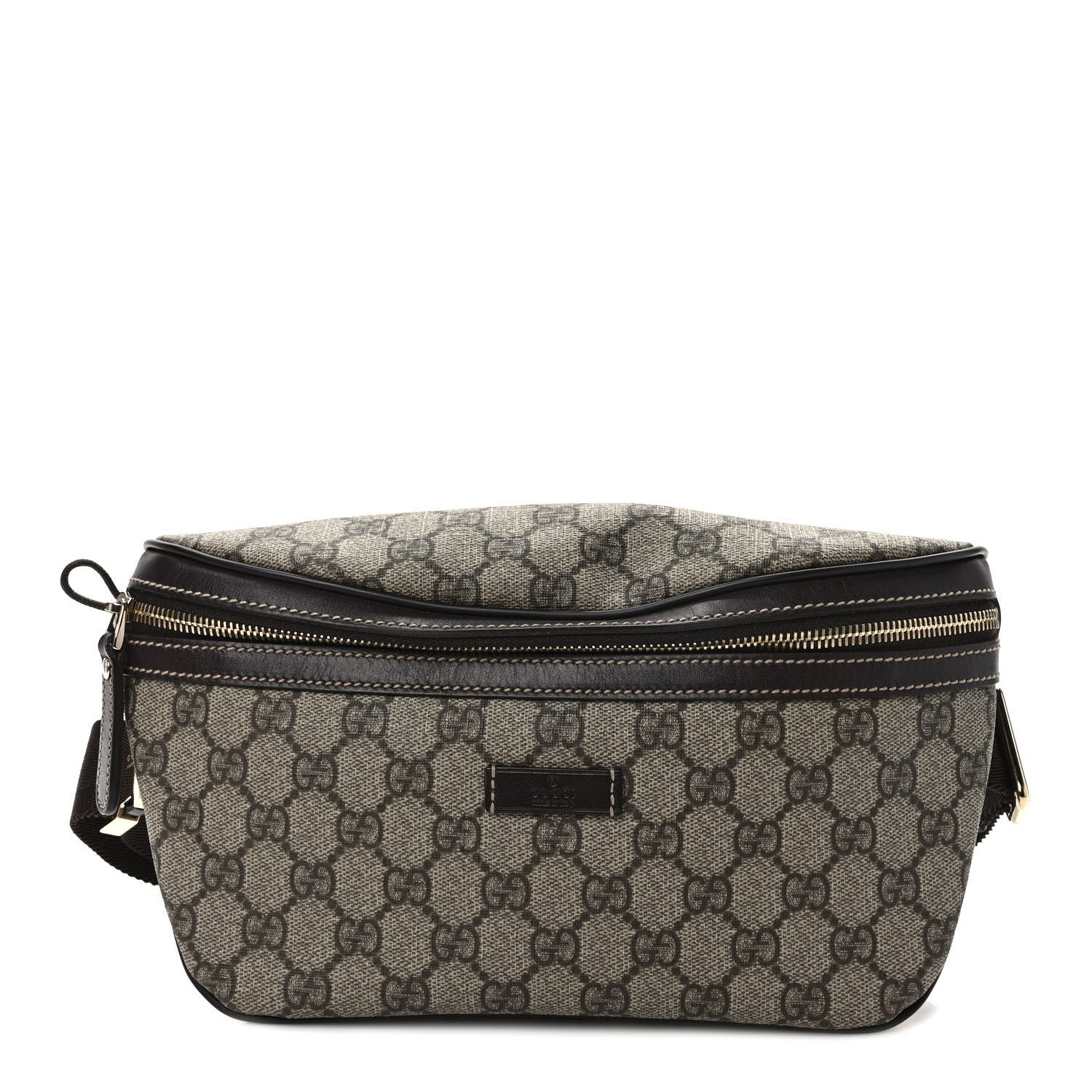 Gucci GG Supreme Monogram Belt Bag Dark Brown 1 of 9