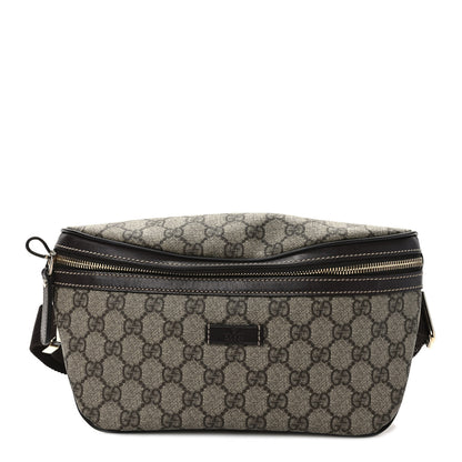 Gucci GG Supreme Monogram Belt Bag Dark Brown 1 of 9