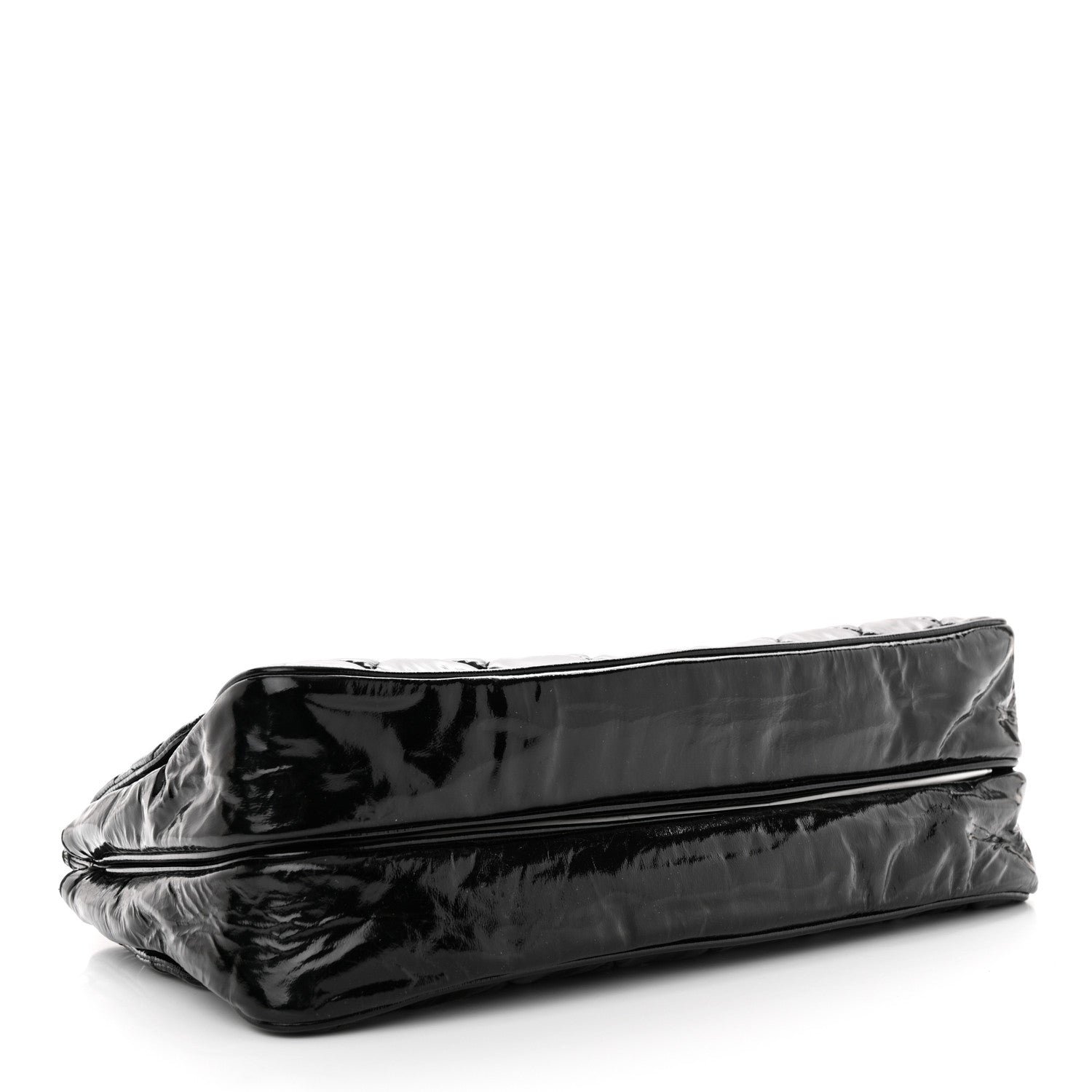 Chanel Patent Quilted Day Glo Flap Bag Black 4 of 11