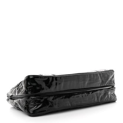 Chanel Patent Quilted Day Glo Flap Bag Black 4 of 11