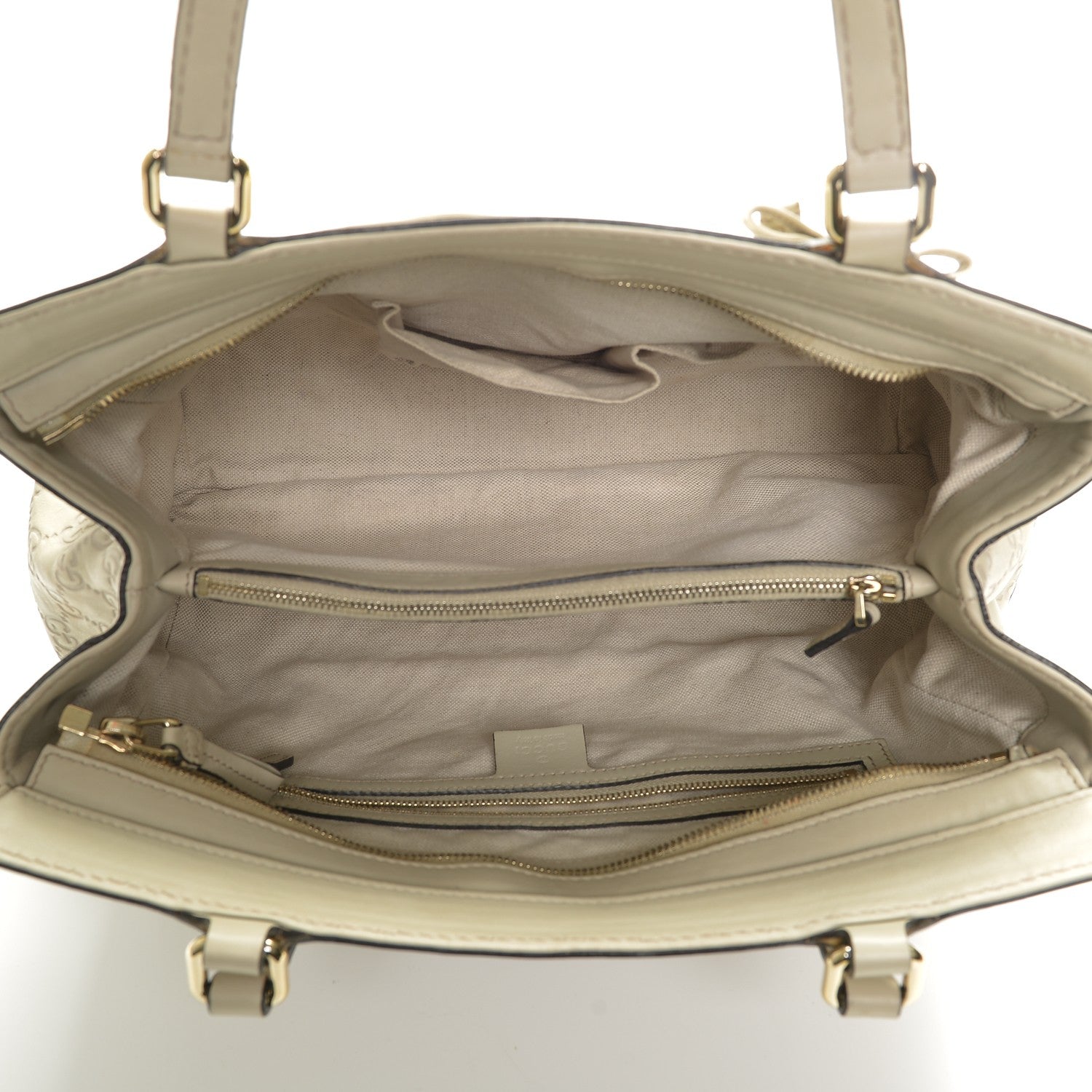 Gucci Guccissima Medium Mayfair Tote Off White 5 of 6