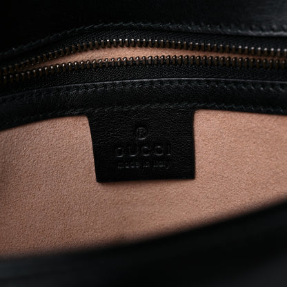 Gucci Calfskin Matelasse Small GG Marmont Shoulder Bag Black 6 of 13