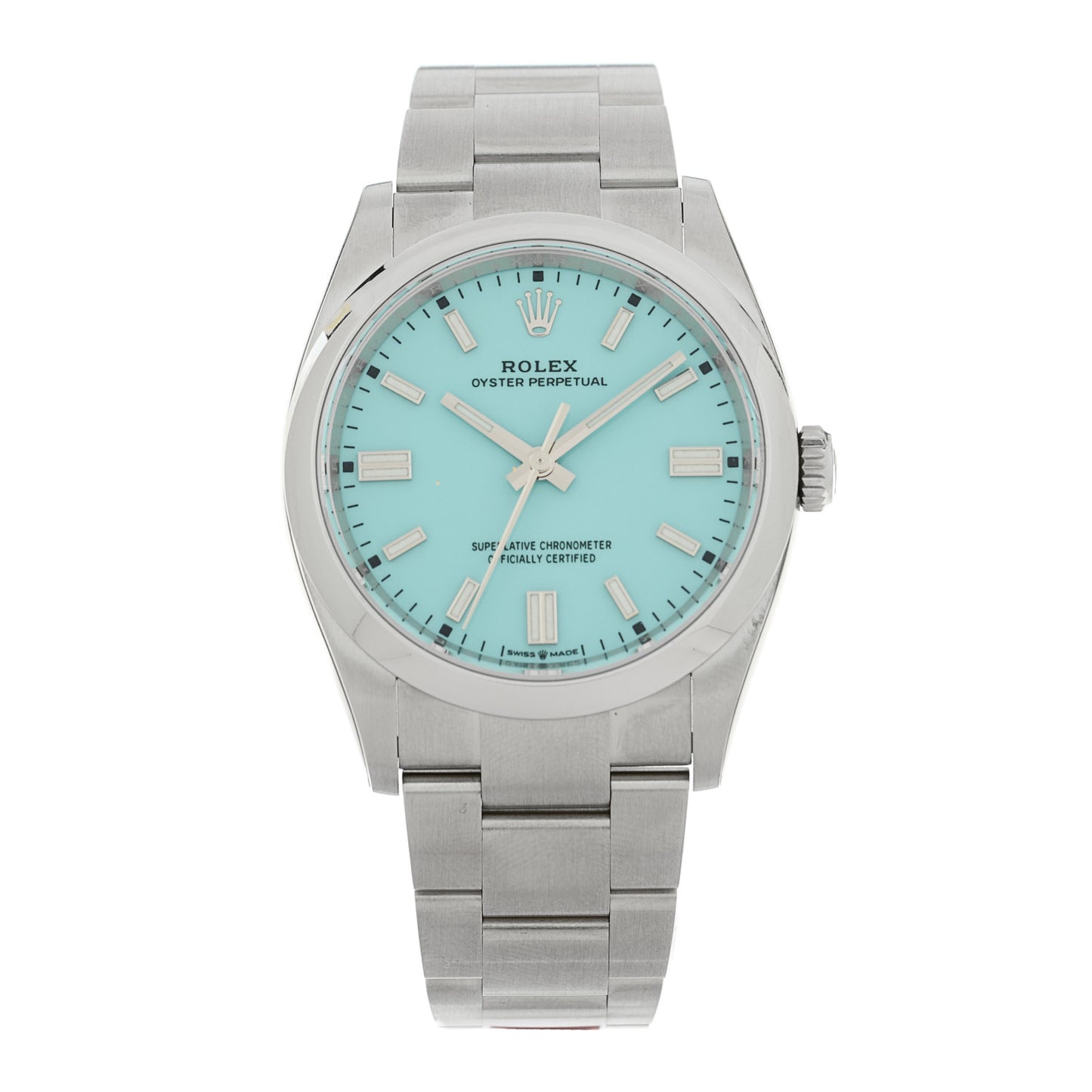 Stainless Steel 36mm Oyster Perpetual Watch Turquoise 126000