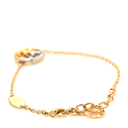 Louis Vuitton Metal L To V Bracelet Gold Silver 3 of 6
