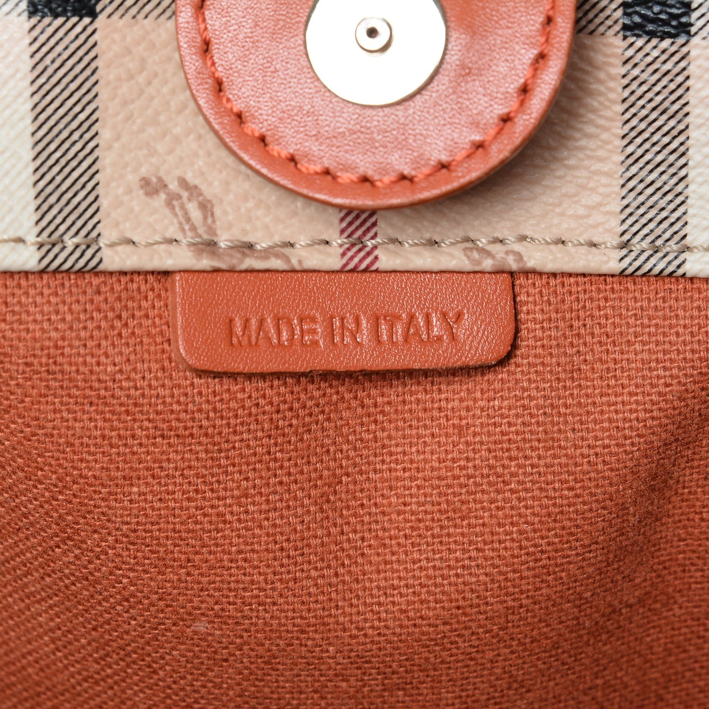 Haymarket Check Small Canterbury Tote Orange