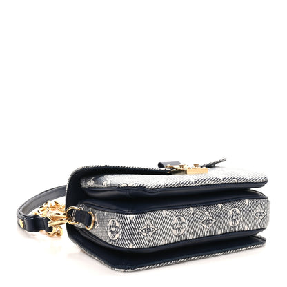 Louis Vuitton Monoglam Pochette Metis East West Blue 3 of 8