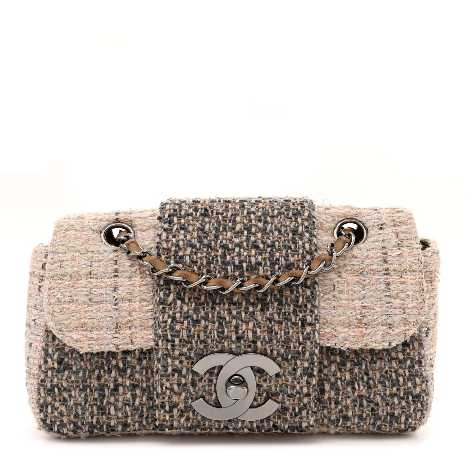 Chanel Tweed Small Fantasy Flap Grey 1 of 16