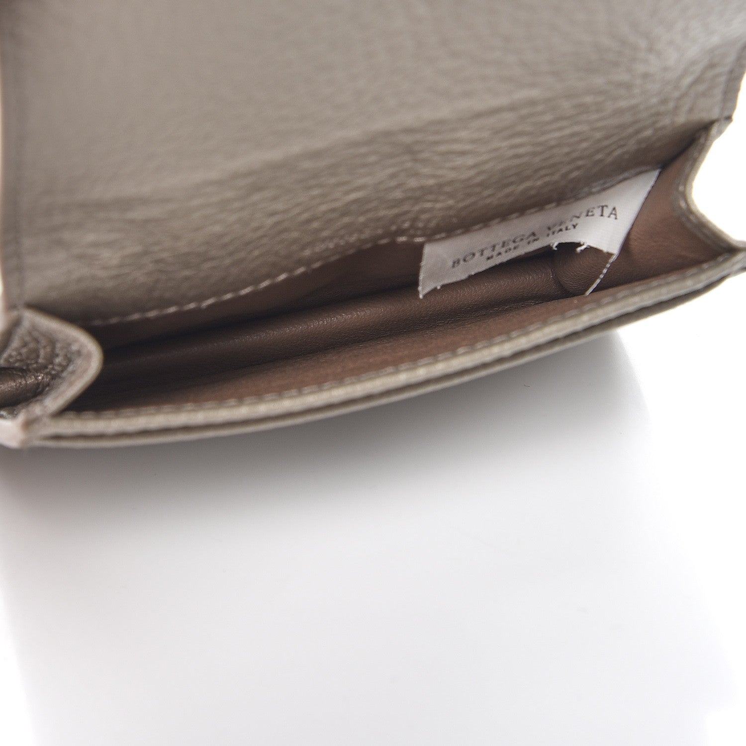Bottega Veneta Cervo Metal Intrecciato Card Case Fume 5 of 8