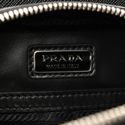 Prada Saffiano Travel Brique Crossbody Messenger Bag Black 6 of 9