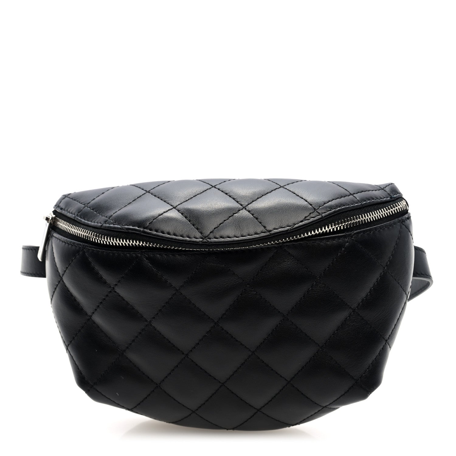 Chanel Calfskin Quilted Waist Belt Bag Black 1 of 10
