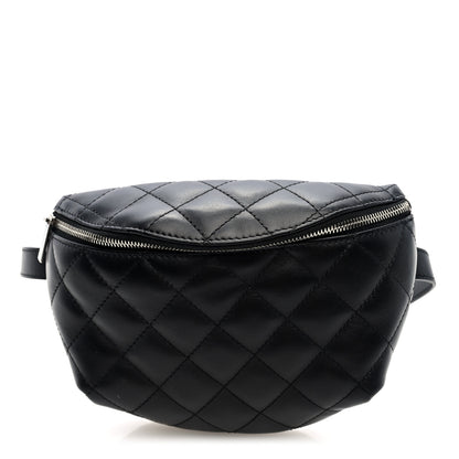 Chanel Calfskin Quilted Waist Belt Bag Black 1 of 10
