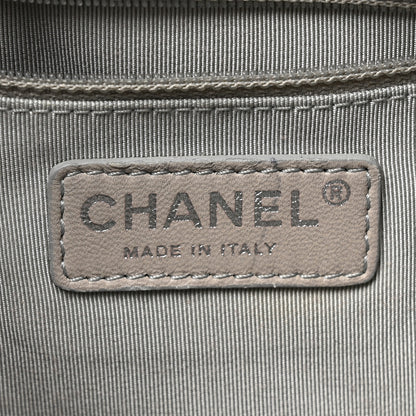 Chanel Glazed Lambskin Quilted Small Stravinsky Tote Grey 6 of 11