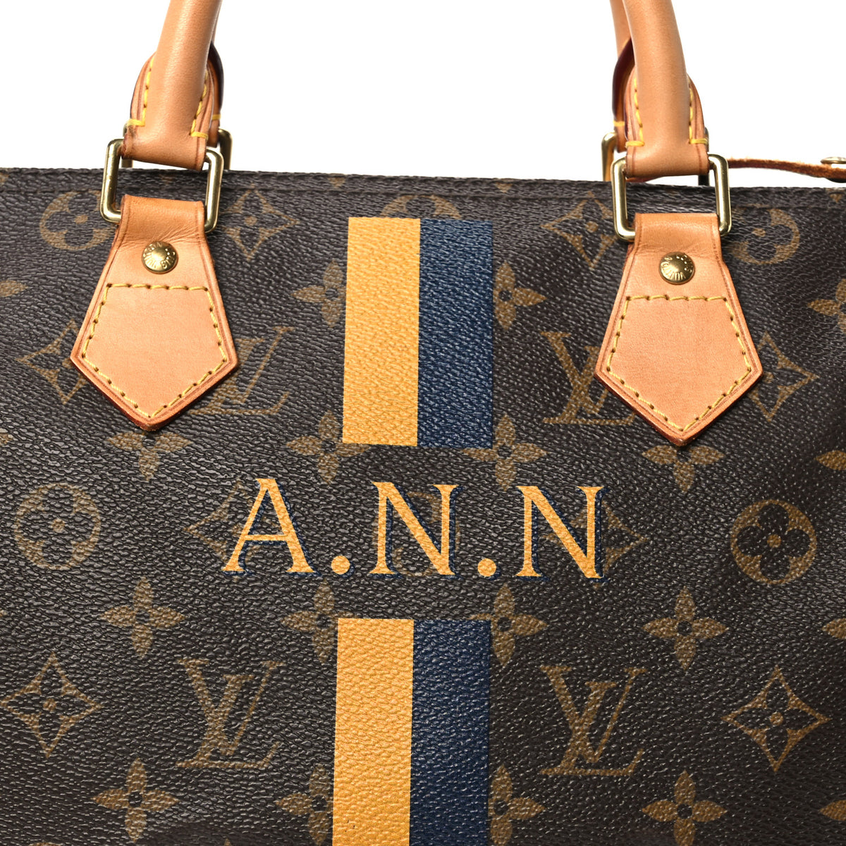 Monogram My LV Heritage Speedy 30 Yellow Blue Marine