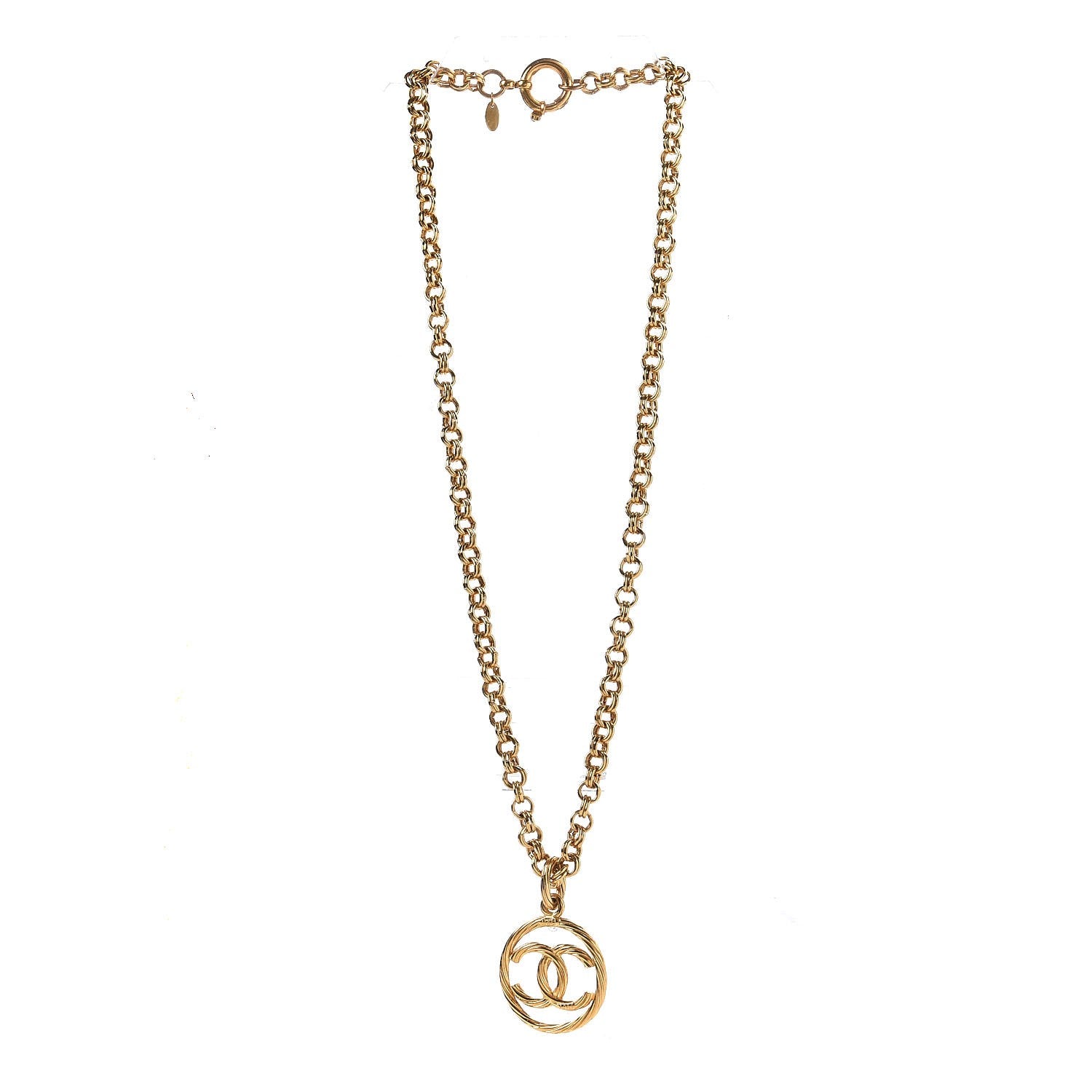Chanel Chain CC Long Necklace Gold 3 of 6