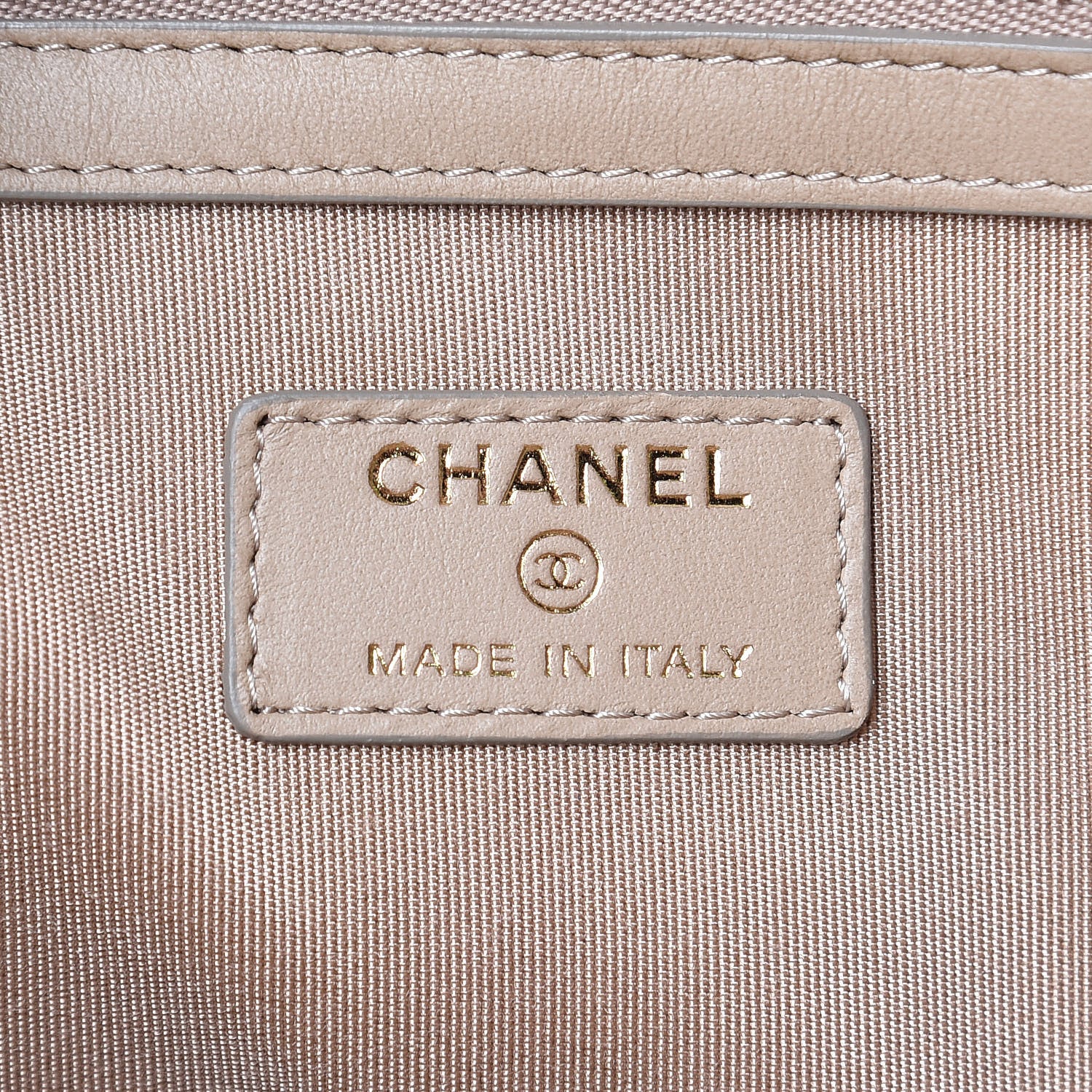 Chanel Metallic Calfskin Quilted Large Reissue Cosmetic Case Gold 6 of 8
