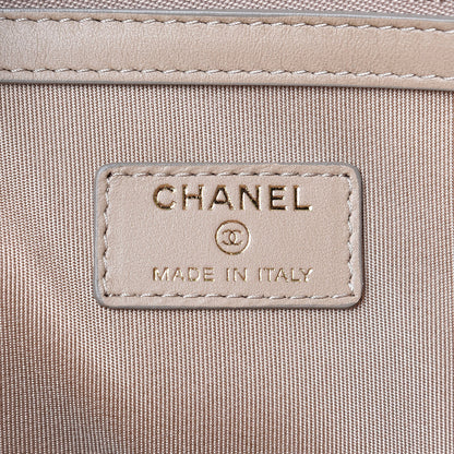 Chanel Metallic Calfskin Quilted Large Reissue Cosmetic Case Gold 6 of 8
