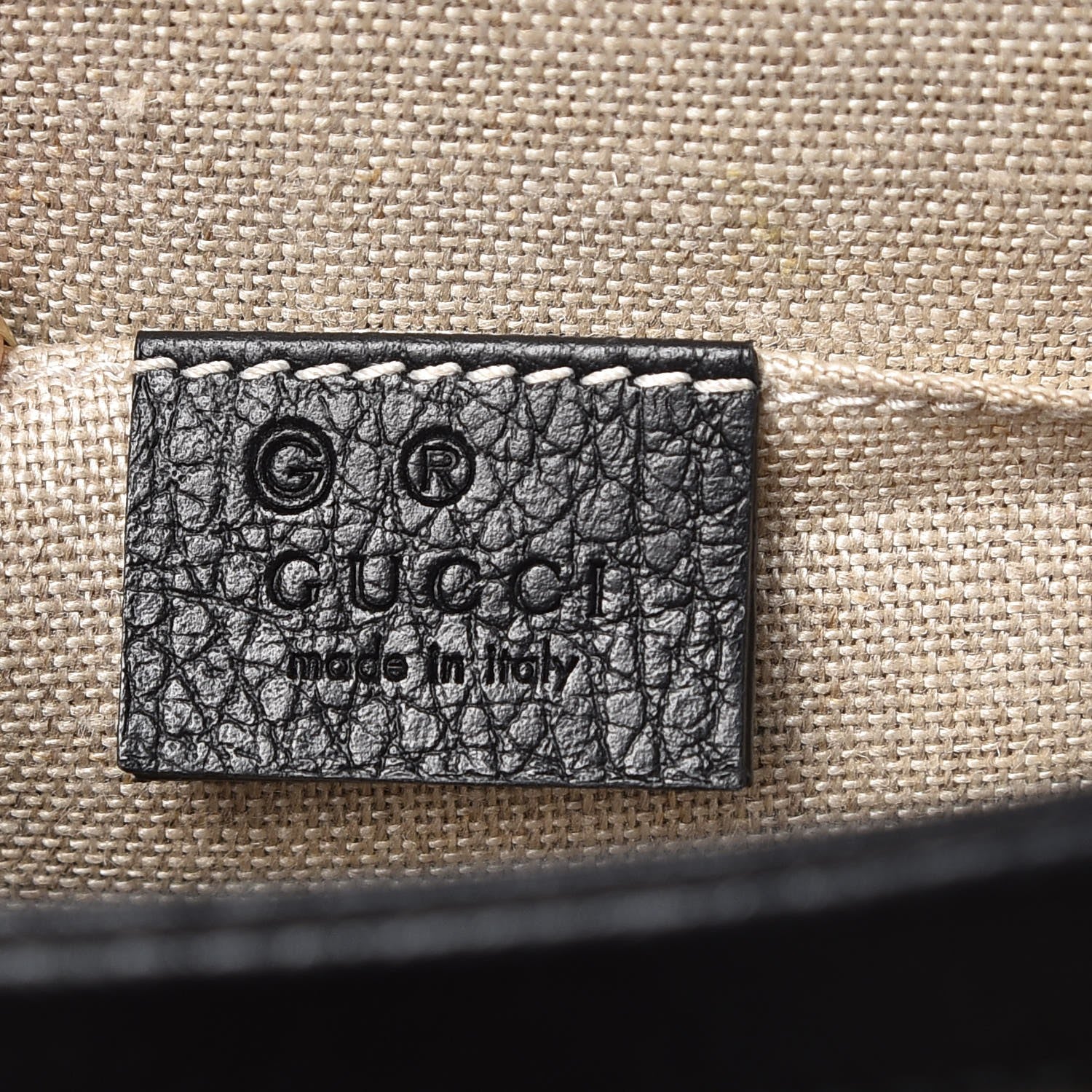 Gucci Dollar Calfskin Small Interlocking G Shoulder Bag Black 6 of 8