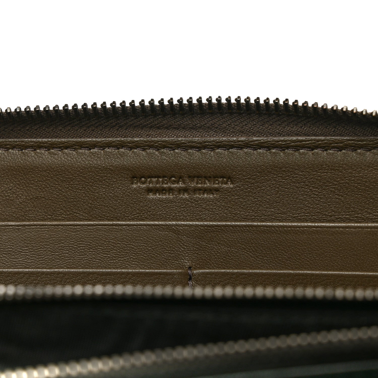 Bottega Veneta Nappa Intrecciato Zip Around Wallet Mud 6 of 11