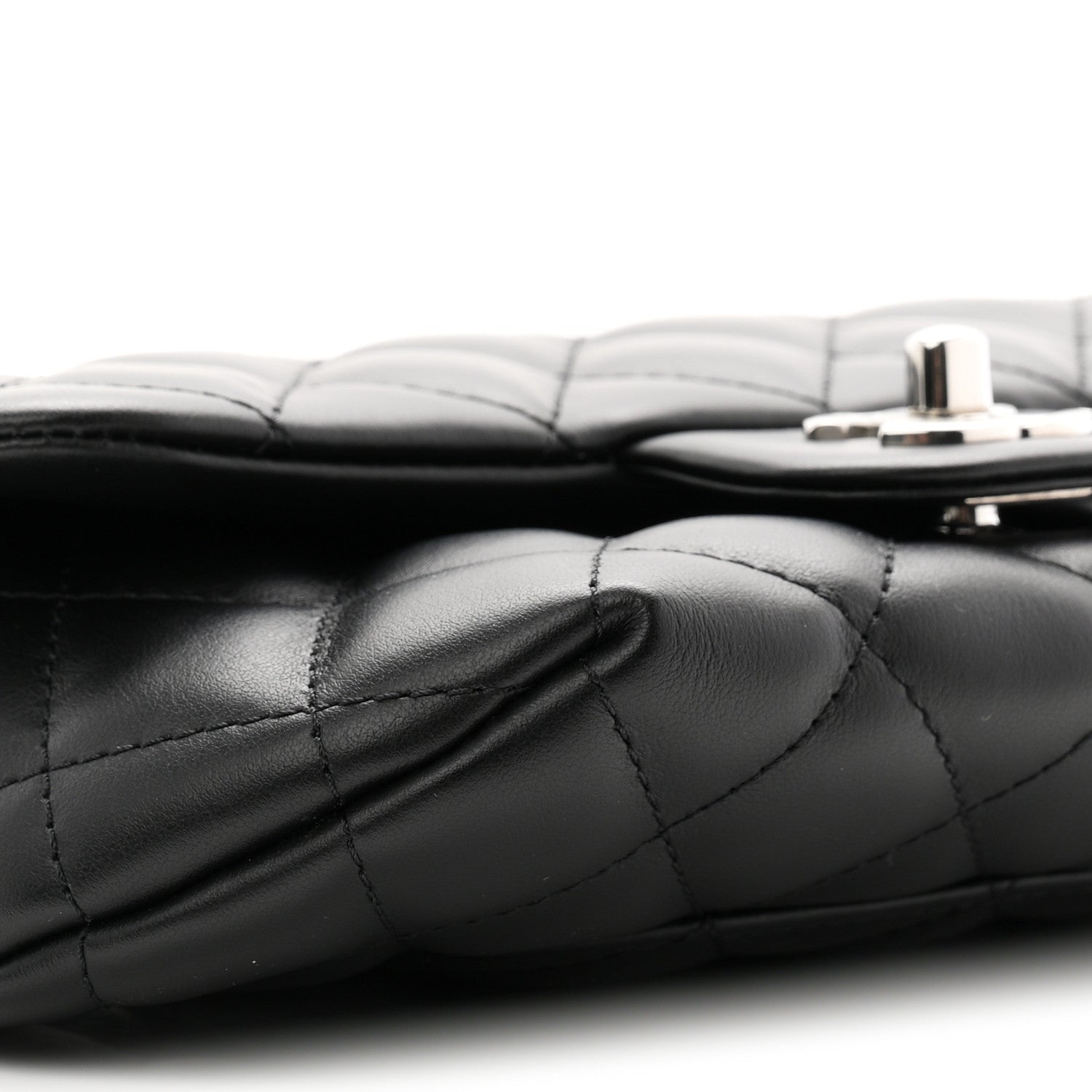 Chanel Calfskin Quilted CC Uniform Flap Belt Bag Black 10 of 11