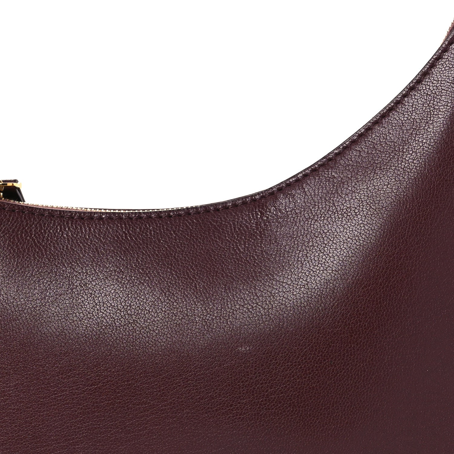 The Row Grained Calfskin Half Moon Shoulder Bag Raisin 7 of 10