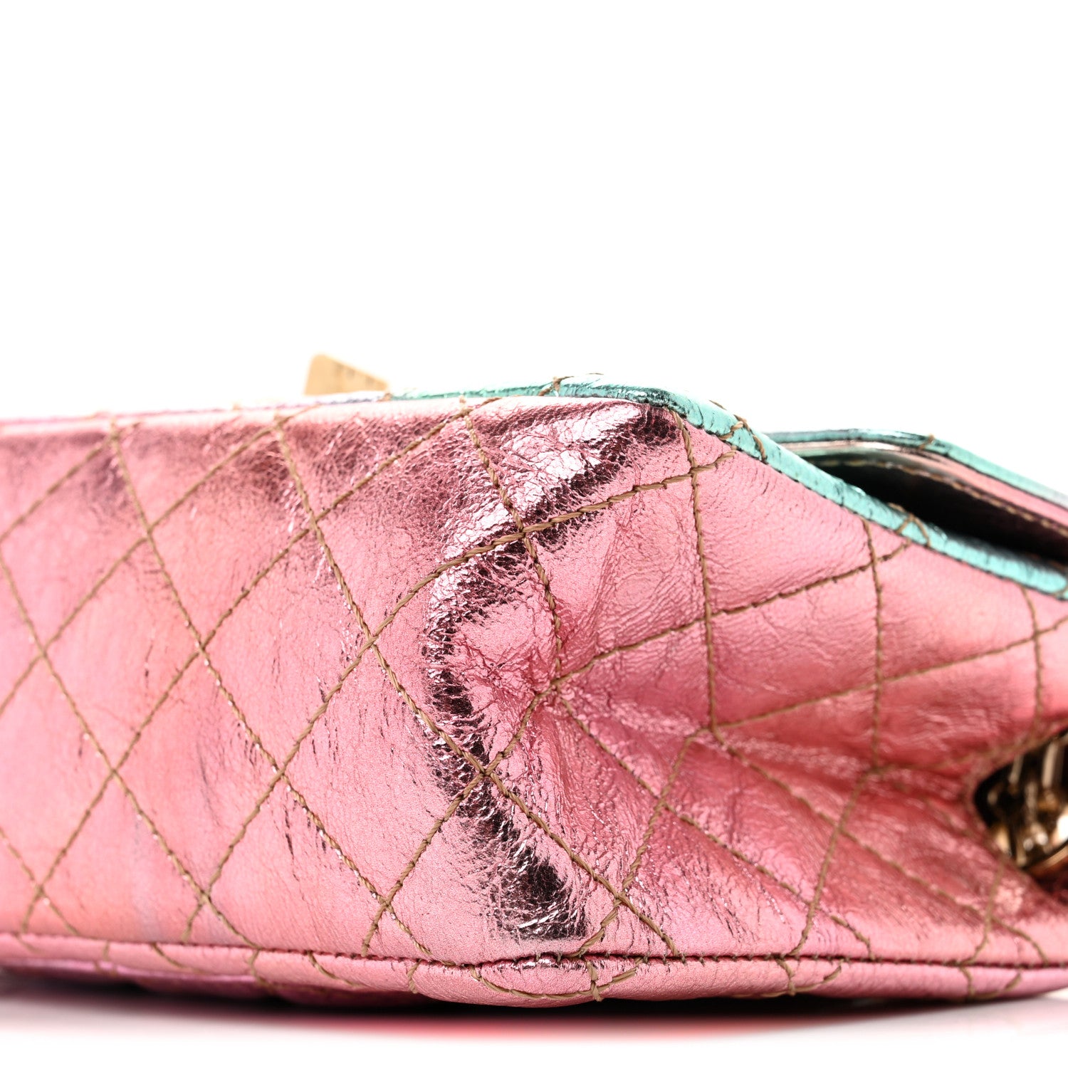 Chanel Metallic Goatskin Quilted Mini 2.55 Reissue Flap Multicolor 10 of 11