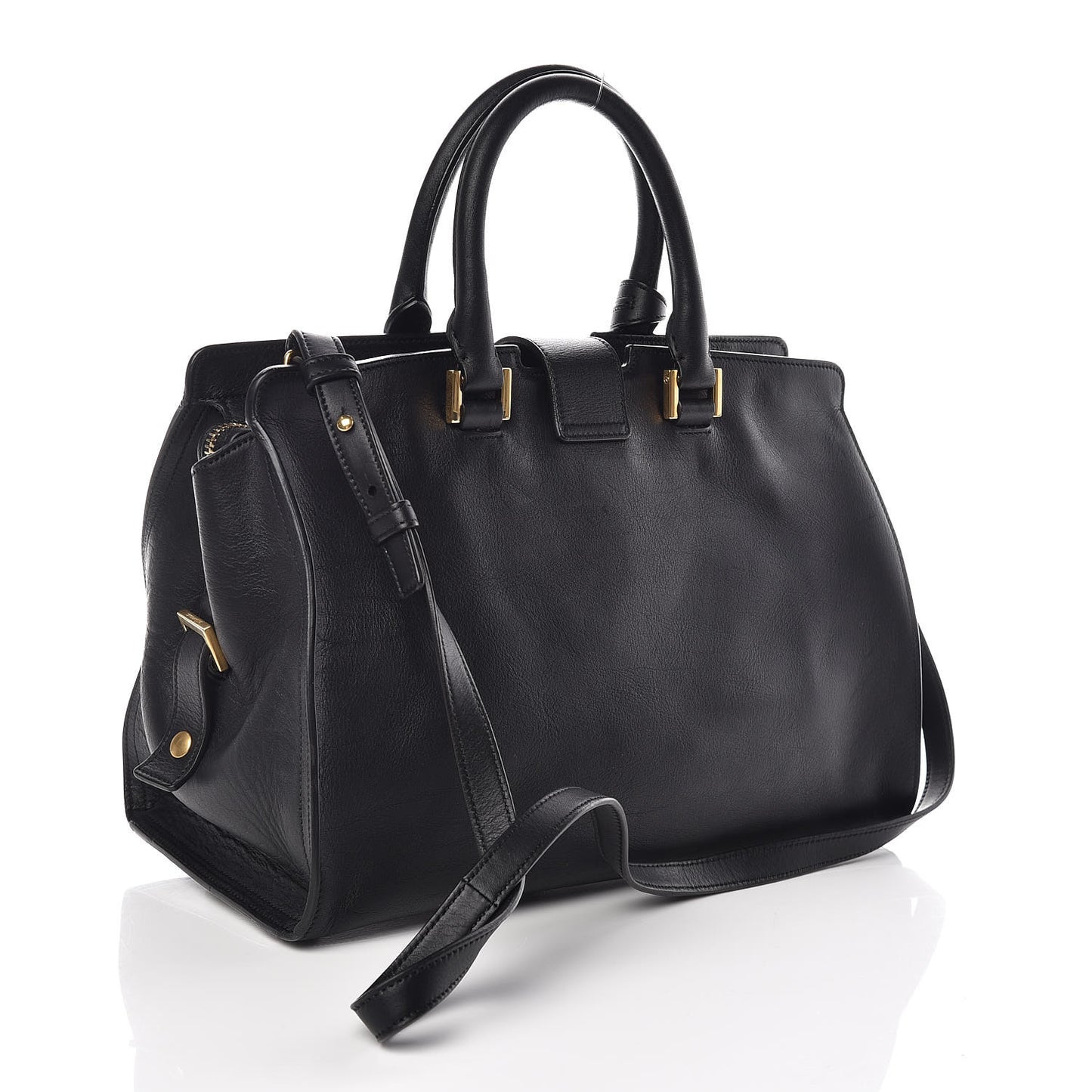 Calfskin Small Classic Y Cabas Black