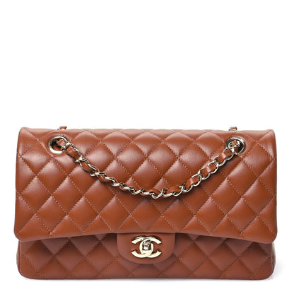 Chanel Lambskin Quilted Medium Double Flap Brown 1 of 11