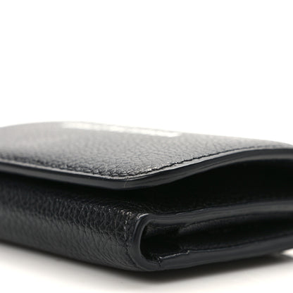 Balenciaga Calfskin Logo Mini Cash Wallet Black 7 of 8