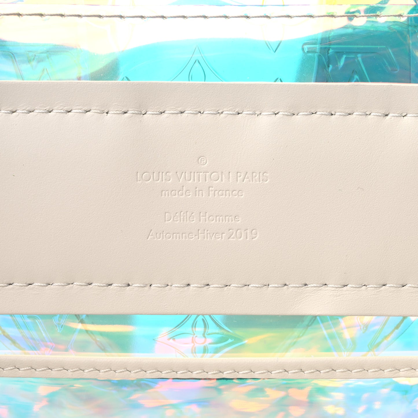 PVC Monogram Christopher Backpack GM Iridescent Prism