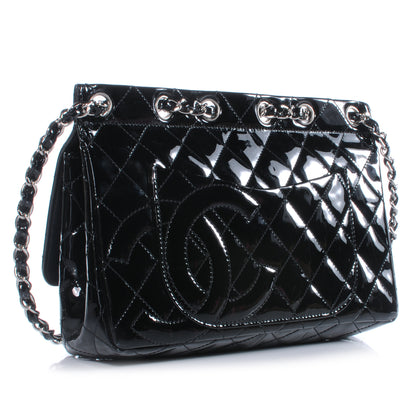 Chanel Patent Quilted Flap Bag Black 4 of 8
