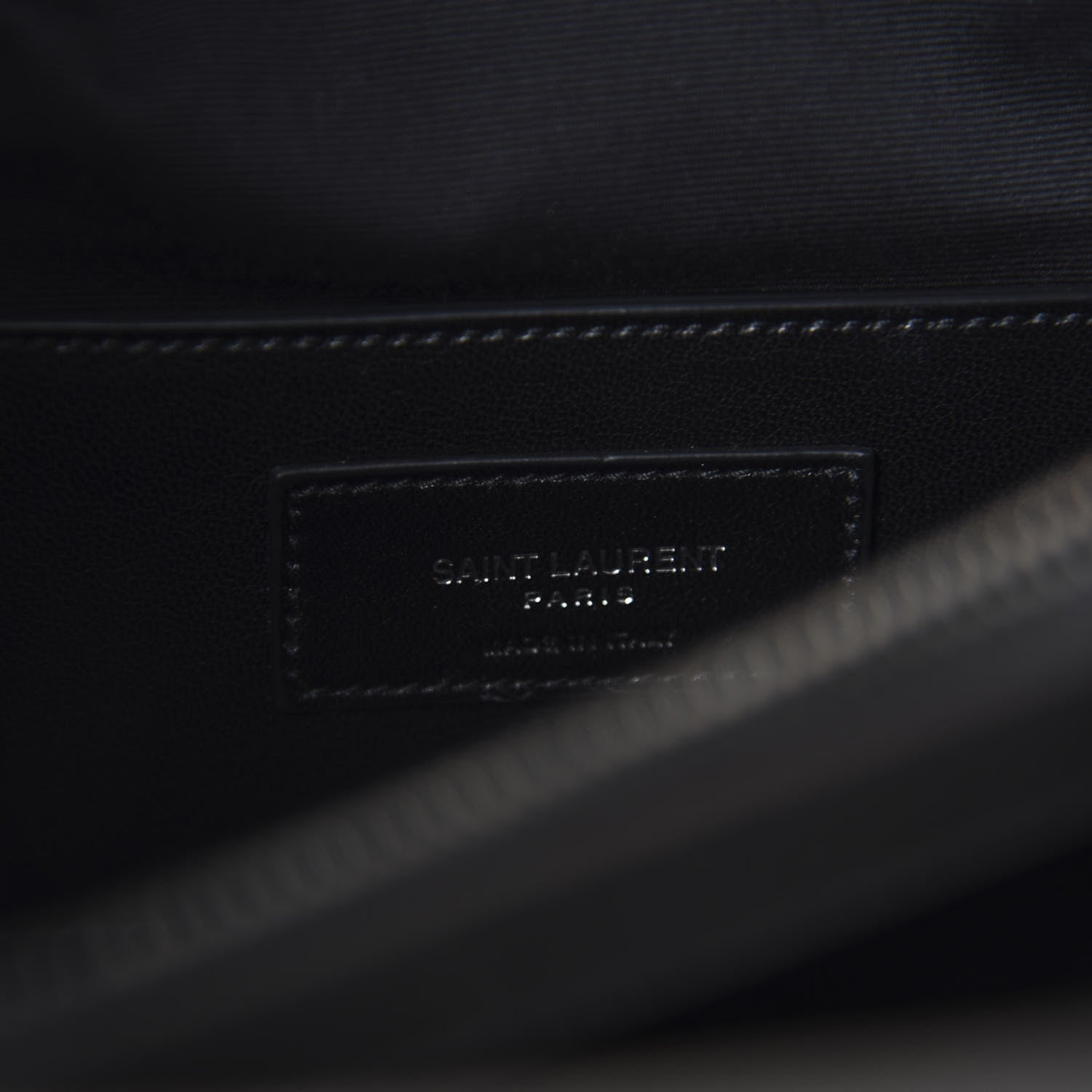 Saint Laurent Sheepskin Matelasse Chevron Monogram Large College Satchel Dark Anthracite 10 of 14
