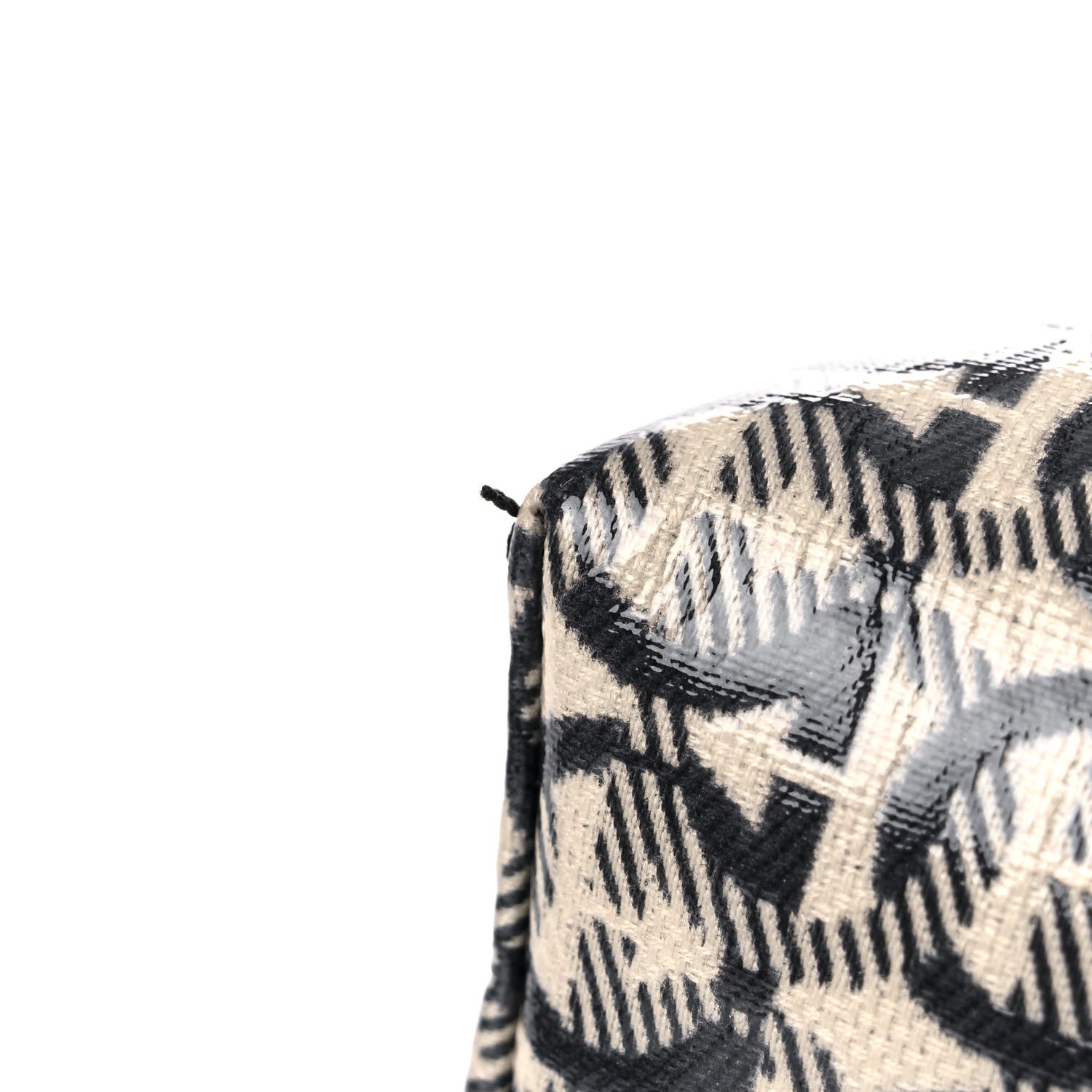 Salvatore Ferragamo Jacquard Trifolio Shoulder Bag Beige Black 12 of 12
