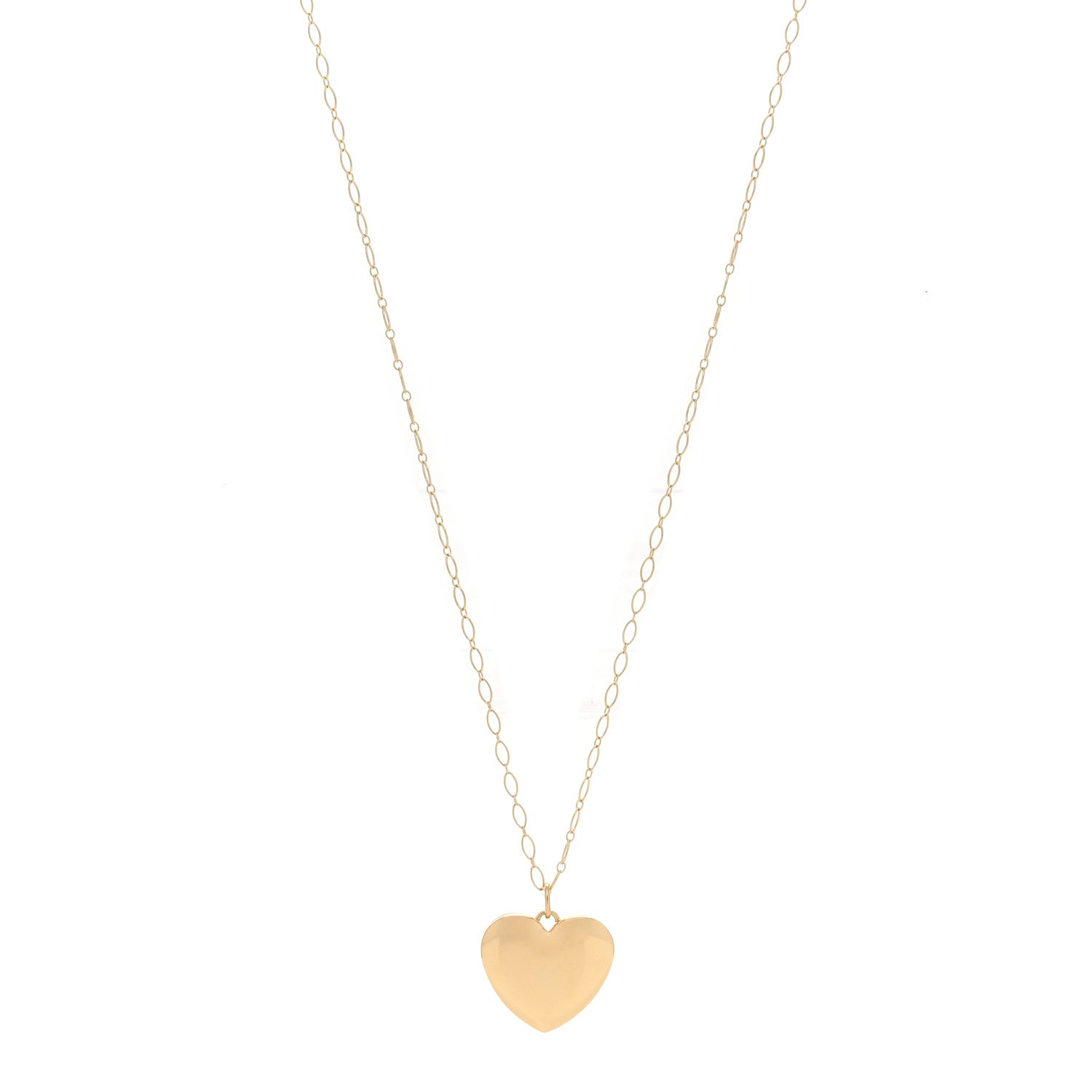 Tiffany 18K Yellow Gold Heart Locket Pendant Necklace 1 of 6