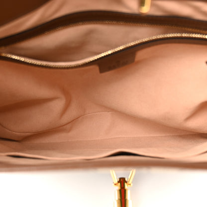 Gucci GG Supreme Monogram Azalea Calfskin Web Medium Jackie 1961 Hobo Beige Ebony Brown Sugar 5 of 10