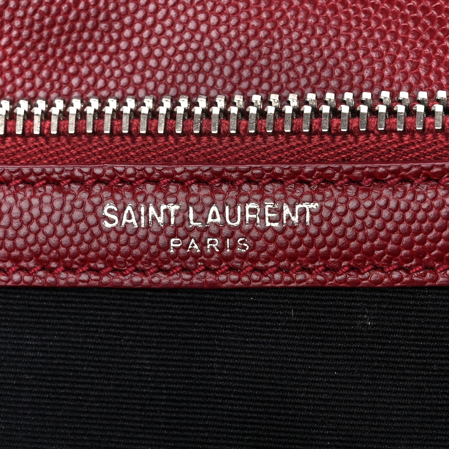 Saint Laurent Grain De Poudre Medium West Hollywood Monogram Fold-Over Palissandre 9 of 16