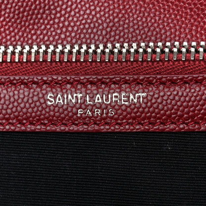 Saint Laurent Grain De Poudre Medium West Hollywood Monogram Fold-Over Palissandre 9 of 16