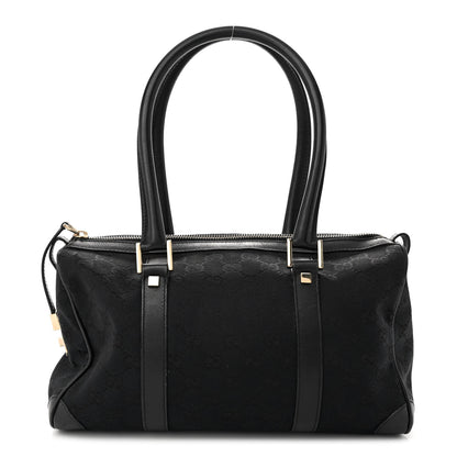 Gucci Monogram Medium Boston Bag Black 1 of 14