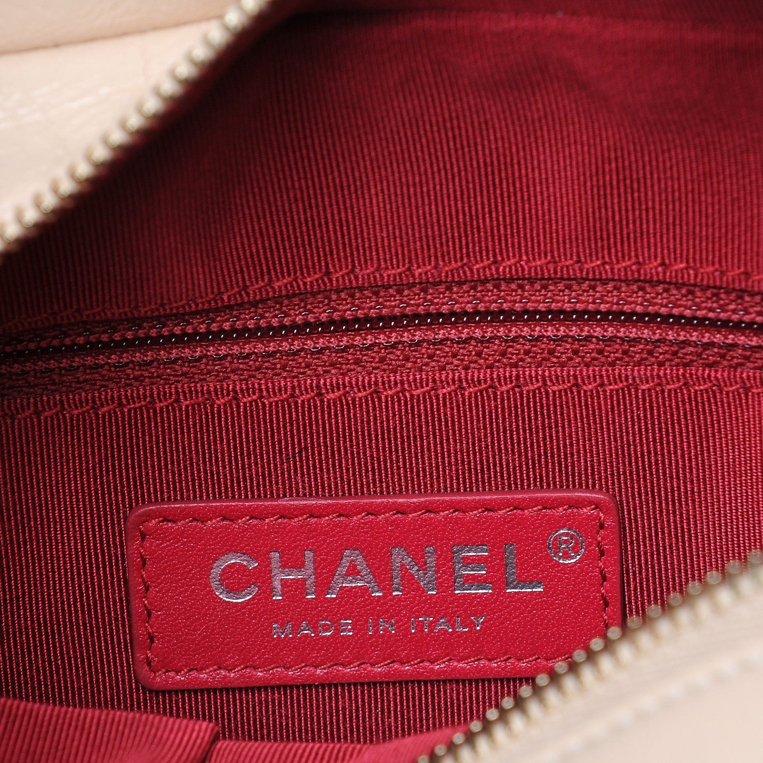 Chanel Aged Calfskin Quilted Small Gabrielle Hobo Beige Black 6 of 7