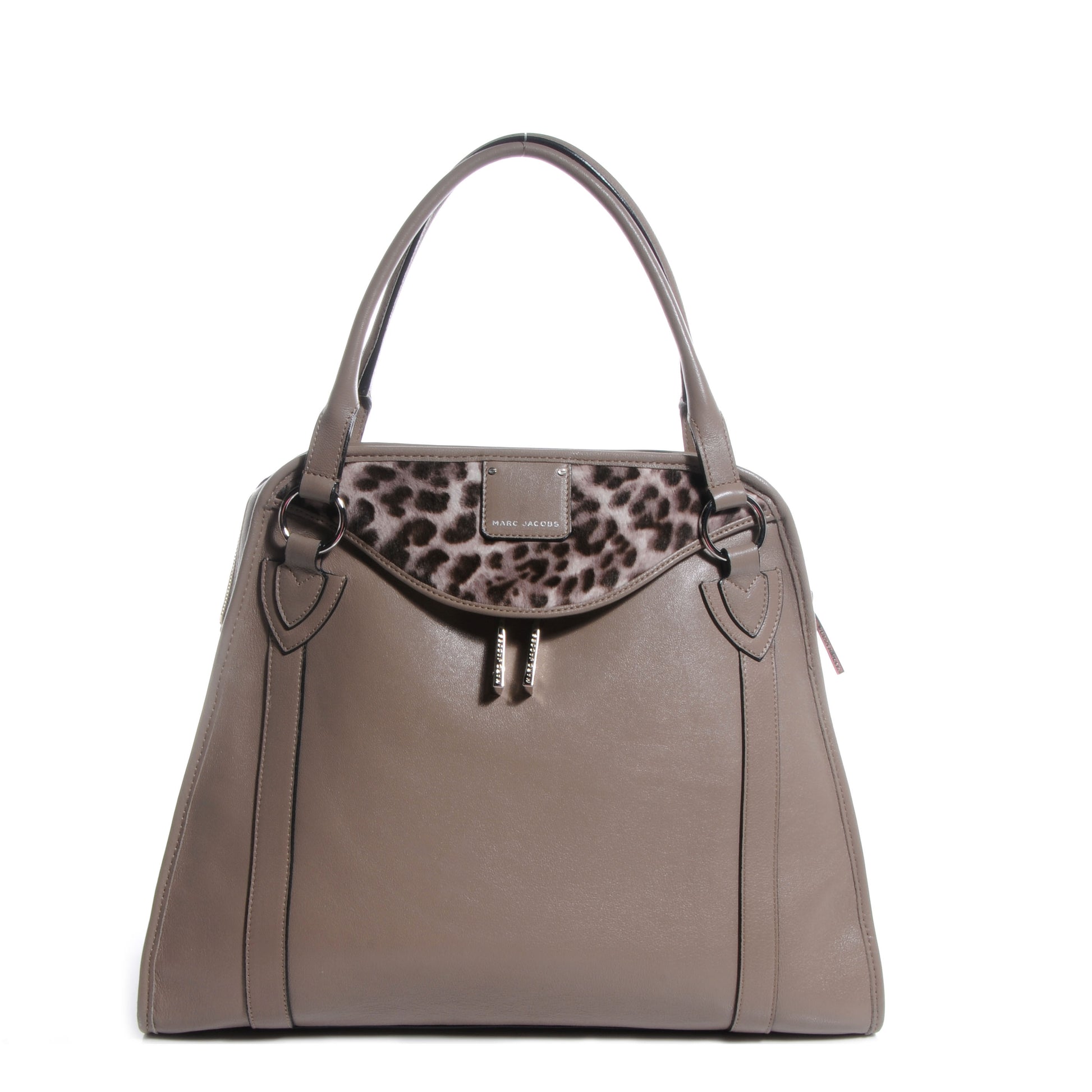 Marc Jacobs Lambskin Calf Hair Large Serengeti Wellington Concrete 1 of 10