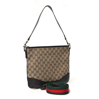 Gucci GG Monogram Web Messenger Bag Dark Brown 3 of 10