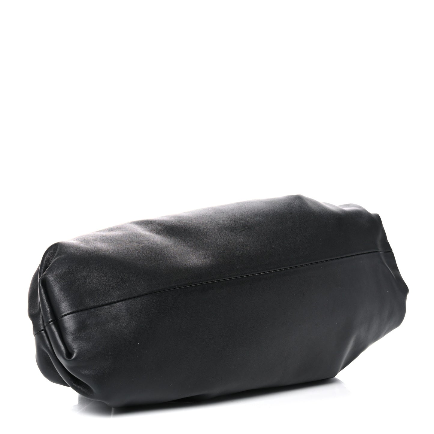 Smooth Butter Calf The Pouch Oversized Clutch Black