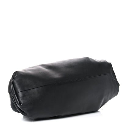 Bottega Veneta Smooth Butter Calf The Pouch Oversized Clutch Black 3 of 8